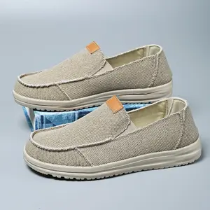Bdhjydb Khaki, Woven, Lazy Shoes, Rough Edge Old Craftsmanship, One Pedal, Non-slip, Flat Bottom, Breathable Casual, Espadrilles
