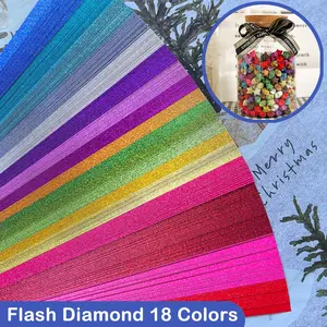 360 Sheets, 18 Color Star Folding Paper, Sparkling Diamond Lucky Star, Wishing Star, Sparkling Pentagram Origami, Diy Creative Gift, Art Supplies
