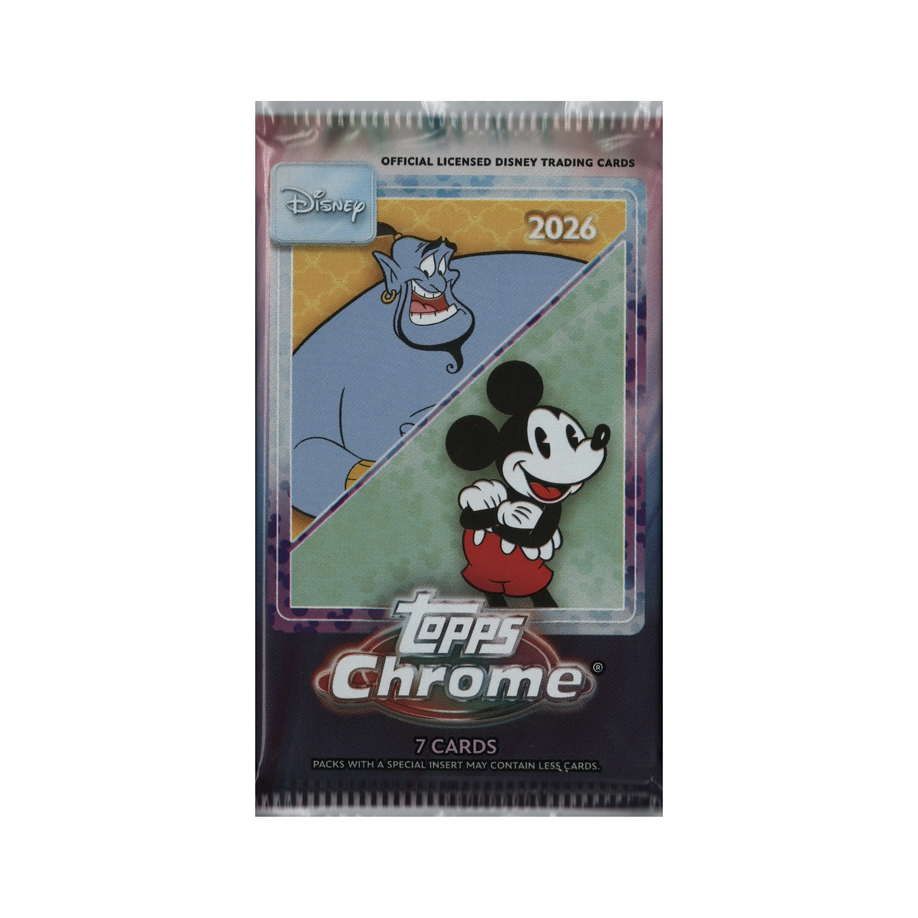2026 Topps Chrome Disney Mega Pack 7 Cards Per Pack
