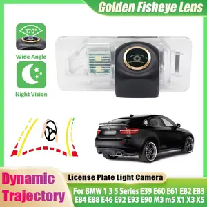 1PC Rear View Camera for BMW 1 3 5 Series E39 E60 E61 E82 E83 E84 E88 E46 E92 E93 E90 M3 m5 X1 X3 X5, Night Vision Camera Backup Parking Reversing Camera, Reverse Camera license plate Camera