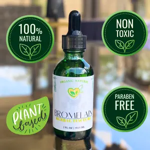Natural Bromelain Extract Tincture for Digestive Health and Recovery - 2oz - Supplement, Edible Healthcare Fitness