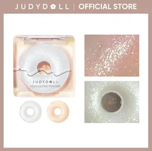 JUDYDOLL Starlight Highlighting Powder, Glitter, Brightening Skin Tone, Enhancing Makeup Color, Highlight, Vibrant Luminosity, Transparent Fine Shimmer, Eye-Catching Sparkle, Color Correction, Refresh Look, Summerwins