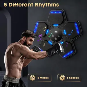 2026 Music Boxing Machine, Bluetooth Music Punching Bag with Boxing Gloves, Smart Boxing Machine for Kids Adult, Wall Mount Workout Equipment Target for Home, Gym, Office