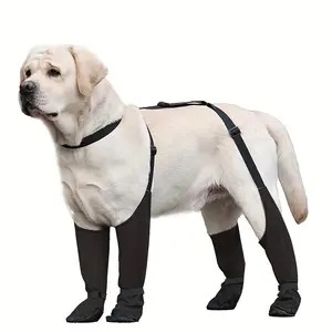 Pet Dog Shoes Waterproof Anti-Slip Strap Warm Golden Retriever Dog Shoes Pet Supplies Outdoor Anti-Dirt Artifact