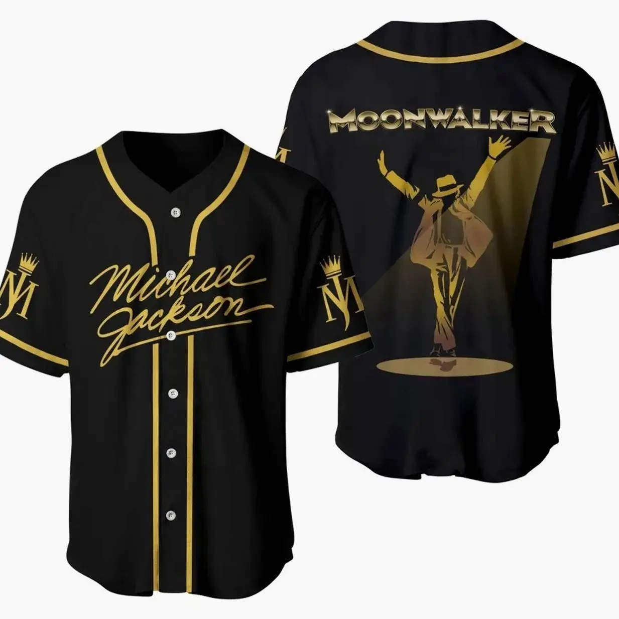 Michael Jackson Moonwalker Baseball Jersey Personalized MJ Fan Gift Shirt