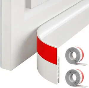 2 Pack Under Door Draft Stopper, 39"  Door Sweep Seal Strip Door Weather Stripping,  & Easy Instal Sound Proof Bottom Seal - Ideal for Keeping Out Cold/Hot Air & Noise