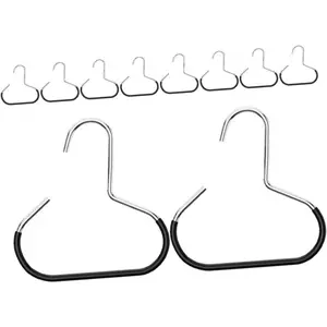 6Pcs Multifunctional Ring Hanger Closet Rack for Scarves Ties Hats Belts Shawls Storage with Non-slip PVC Coating Organizer for Wardrobe Accessories