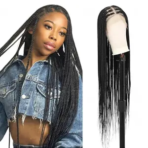 Valentine Musts SuperNova 36" Knotless Square Full Handmade SuperNova Premium Synthetic Fiber Box Braided FallFreshness