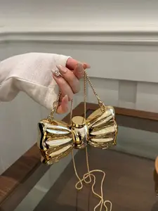 Women s Bowknot Mini Party Bag Bow Shoulder Bags Chain Crossbody Wallet Wedding Date Clutch Purse Fashion Handbag