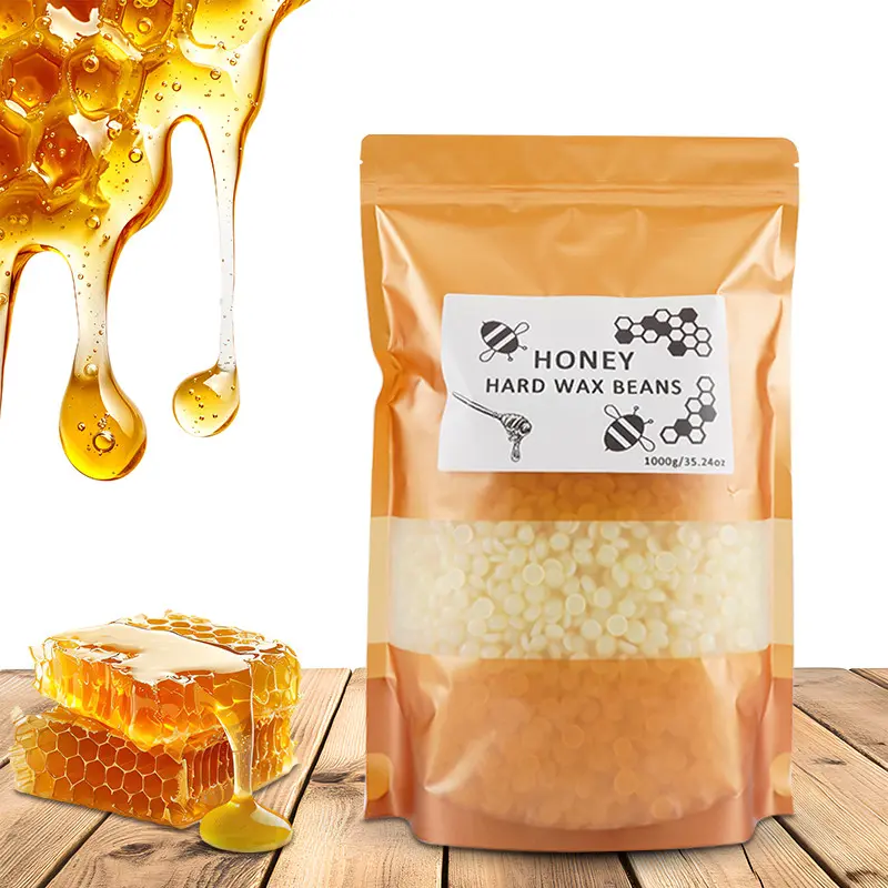 1000g Bag Honey Wax Beans for Quick At Home Waxing Hair Removal, Full Body Universal Depilatory, Body Care Wax, Fast, Easy and Effective Hair Removal Solution