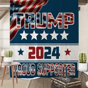 Trump Proud Supporter Shower Curtain MAGA