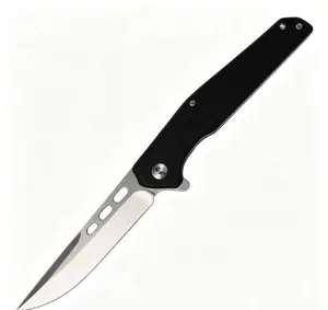 Trendy Black Engraved Tactical Folding Knife