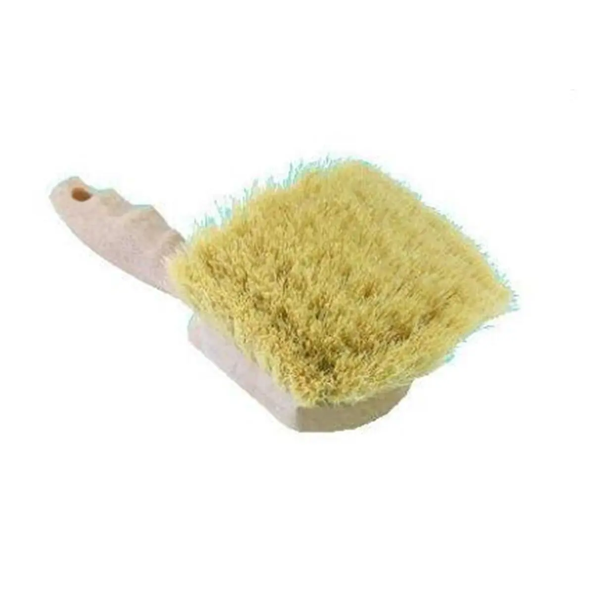 Tampico Utility Brush - White, 8.5in, 5-1/2" x 5.2", Hang-Up Holes, Heat and Chemicals Resistant, Long Handle, Short Handle, Utility Brushing