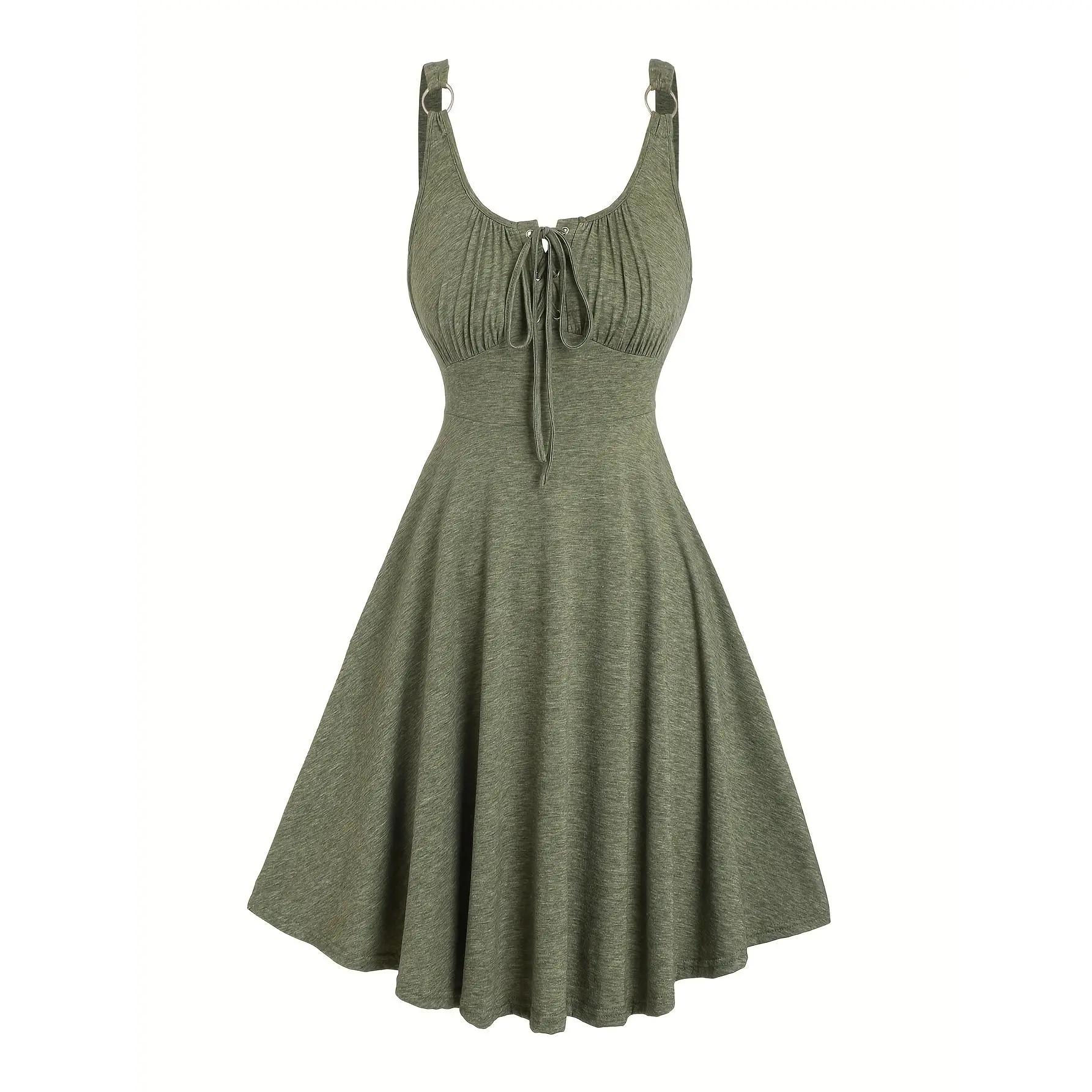 green emerald velvet dress Olive Corduroy Belted Shirt Dress S