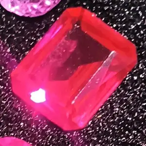 Beautiful Natural Emerald Cut Ruby - Vibrant Red Gemstone for Jewelry Making and Collectibles