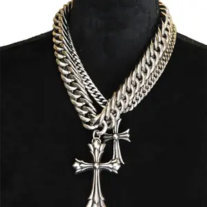 Stacked Cross Necklaces