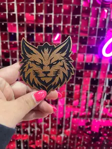 Wildcat Iron On Leather Patch