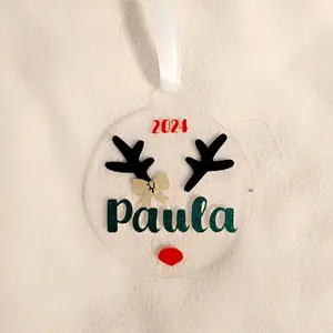 Personalized Reindeer Christmas Ornaments for Festive Home Decor