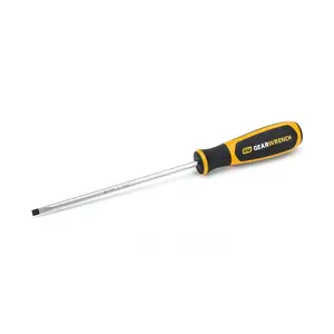 GearWrench Dual Material Slotted Screwdriver, 0.1875 x 6 in. - Hardware Flat-Head Screwdrivers