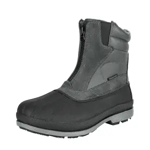 NORTIV 8 Men's Waterproof Non-Slip Snow Boots - Ideal for Winter Walking