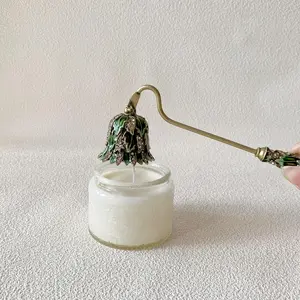 Vintage Candle Snuffer, 1 Count Decorative Candle Extinguisher, Metal Candle Tool, Candle Accessories for Home Decor, Halloween, Interior Decoration Accessories