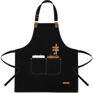 Premium Chef Apron for Men & Women – Resistant Cooking Apron with Pockets (Ideal for Baking, Grilling, )