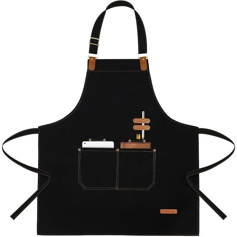 Premium Kitchen Cooking Apron for Men & Women - All-Seasons Resistant, Pocketed Apron (Ideal for Baking, Grilling)