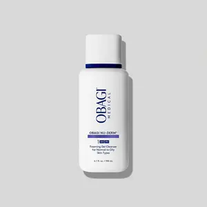 Obagi Nu-Derm Foaming Gel #1 Facial Cleanser - 6.7 fl oz Single Item Wash for Adults, All Skin Types, Antibacterial, Acne Care, Anti-Aging, Pore Control Cleansing Formula for Facial Cleansing