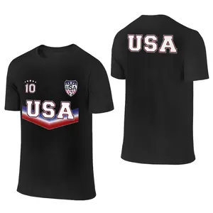 2026 Football T-Shirt, Usa Team Jersey, Match Training Sports Wear, Fan Merchandise, Loose-Fit, Short Sleeve
