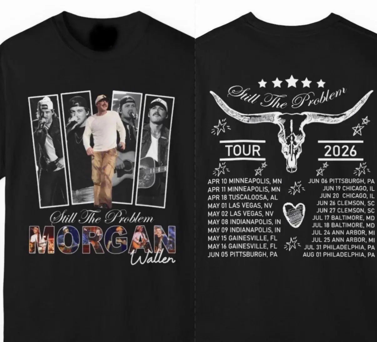 2026Wallen Still The Problem  Tour T-Shirt, Minimalist Basic Crewneck Tee for Everyday Wear
