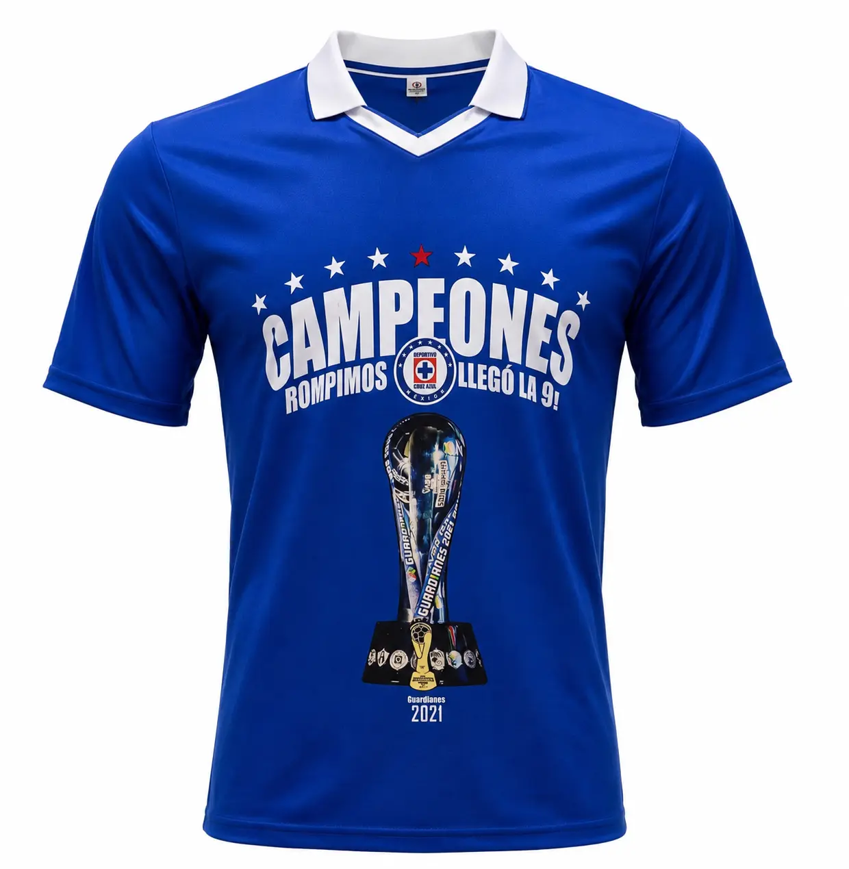 Cruz Azul Campeón Liga MX 2021 Fan Jersey – Blue Soccer Shirt