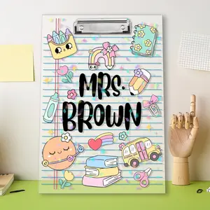 Custom Teacher Clipboard With Name, Personalized Teacher Gifts, Back To School Gift, Elements Teacher Clipboard, Teacher Appreciation Gift