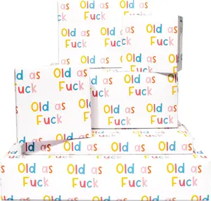 Hilarious Holiday Wrapping Paper – Funny Adult Gift Wrap for Him or Her, Naughty Festive Patterns for Christmas or Birthday Gifts