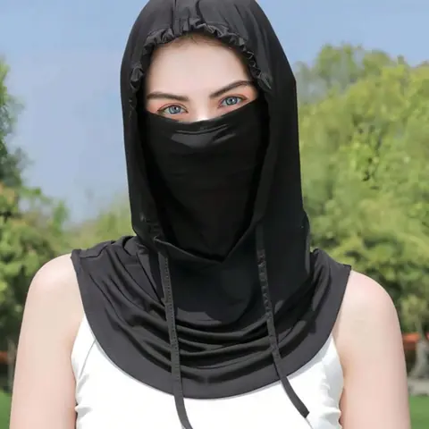 1-piece and multi piece sets, three in one multi-functional neutral sunshade balaclava hat, sun proof, windproof, warm, suitable for outdoor cycling, skiing, unisex, couple style