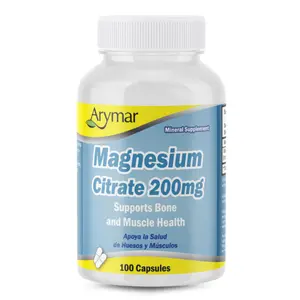Arymar Magnesium Citrate 1250mg - High Potency Magnesium Supplement - 100 Capsules