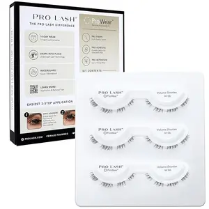 Pro Lash No. 06 ProWear/SoftWear Professionally Styled Lash Clusters - Easiest to Apply Eyelash Cluster - 7-10 Day Eyelashes - Waterproof Lashes Clusters - 3 Sets - Volume Shorties No. 06 