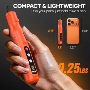 Cordless Rotary Tool with 113 Pen Screen & Ring Light 5000mAh Power Rotary Tool Kit 5-Speed for Engraving Sanding, Polishing, Carving, Cutting, Crafts,
