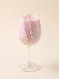Diamond Dust Champagne Candle