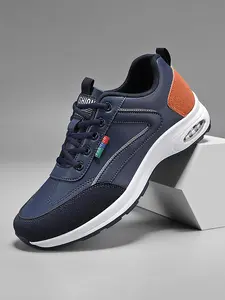 Men's Fashionable Breathable Letter Patched Sneakers, Casual Comfortable Sports Running Shoes, Male All-match Round Toe Shoes for Daily Wear, Athletic running shoes