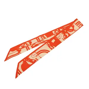 Pre-owned HERMÈS Silk Small Leather Goods Hermes Brides de Gala Twilly Scarf