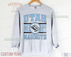 [SALE UP TO 50% + FREE SHIP] - Utah  Sweatshirt Crewneck, Vintage Utah hockey Fan shirt, Utah Hockey Tee, Mammoth Hockey youth sweater (sweatshirt)