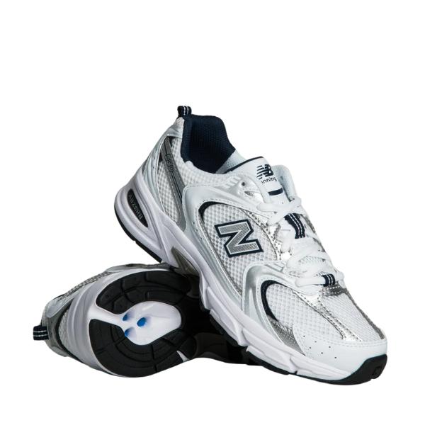 New Balance Unisex 530 Sneaker WHITE with NATURAL INDIGO