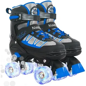 Nattork Adjustable Roller Skates for Kids - Blue - Model 701 roller skate