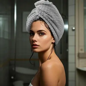 Versatile Hair Care Essentials, Durable Absorbent Fabric, Ideal for Daily Use & Travel, Perfect Gift for Her, Soft Comfortable Design, Hair Drying Towel, Hair Turban Towel