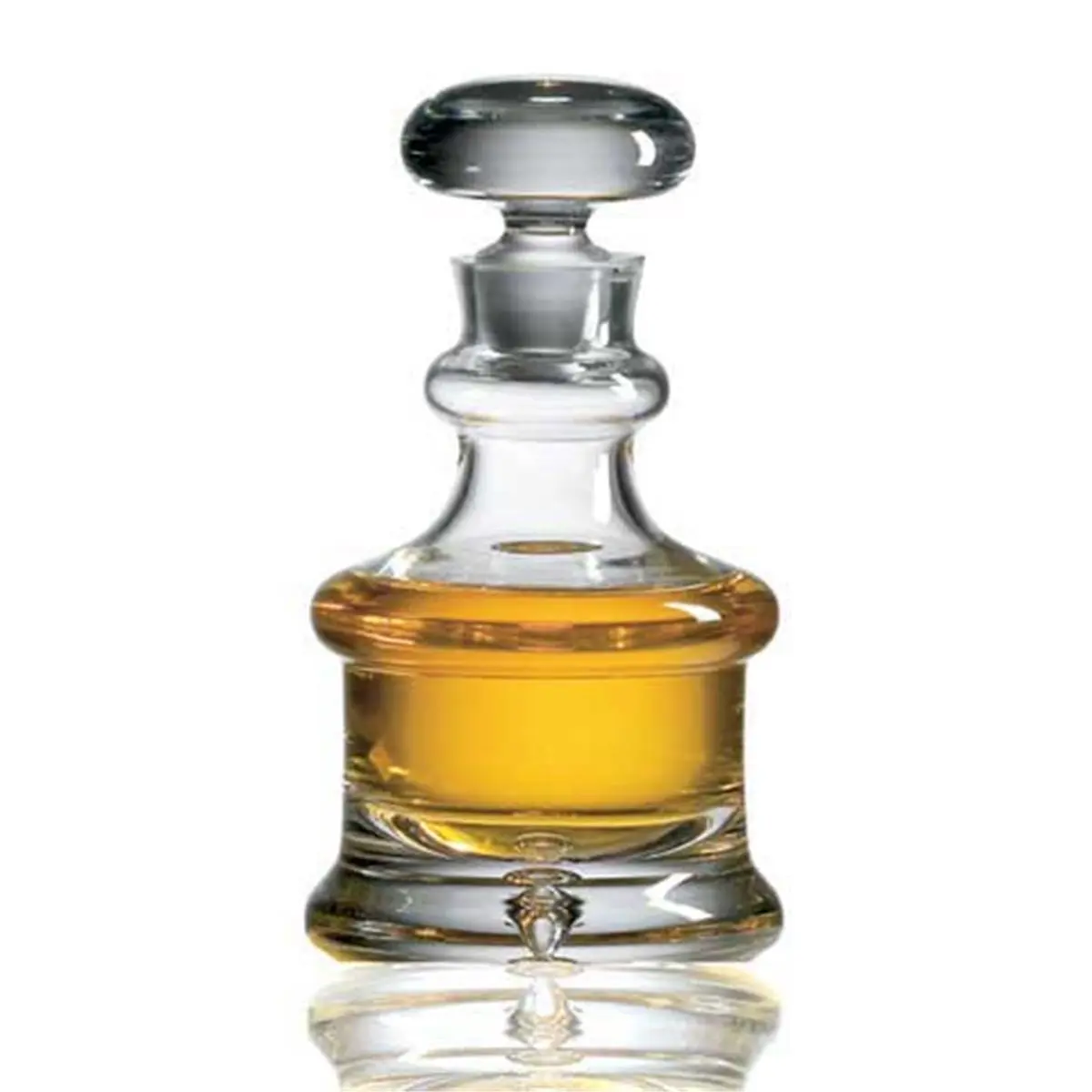 Ravenscroft Crystal Larchmont W407 Decanter - Lead-Free Crystal Glass, Handcrafted Solid 1-Piece Bar Utensil Polished by European Craftsmen, 10.5 in H, 5.5 in W, 30 oz Capacity, Made from Ancient Mineral Deposits, Gift-Worthy for Adults, 10.5 In Height