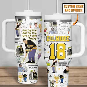 Gilmore Girls Movies Custom 40oz Tumbler With Handle, Movie Lover Gift, Movie Travel Cup, Gift for Her