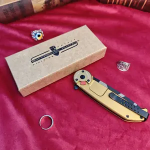 Extrema Ratio Folding Pocket Knife N690 Stainless Steel Blade Black Titanium Coating 6061-T6 Aluminum Handle CNC Crafted with Bearing System Elegant Collectible Gift for Men Ideal for Outdoor Cooking and Everyday Carry