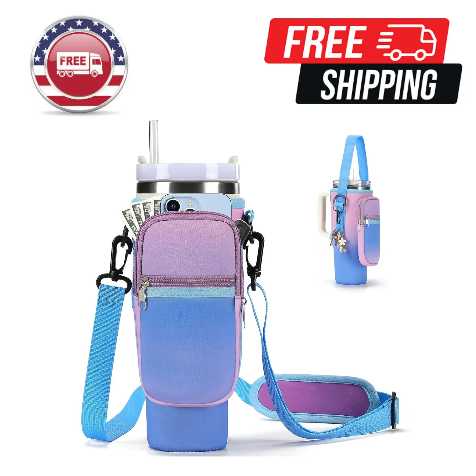 Water Bottle Carrier Bag for Stanley Cup 40/30oz