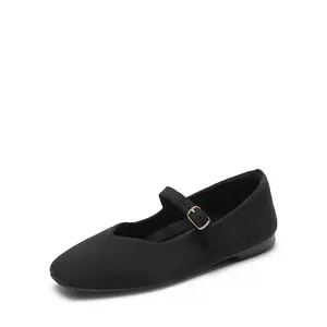 Water-Resistant Square-Toe Flats Water-Resistant Square-Toe Flats