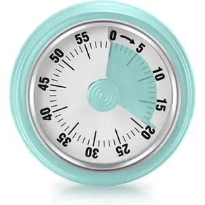 Teeloray 60-Minute Countdown Timer with Magnetic Base Mechanical Clockwork Ringer Alert Time Management Tool for Study Work Cooking Utensils Black Kitchen